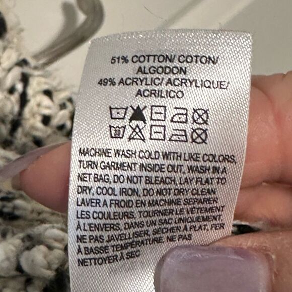 Lucky Brand Black and White Women's Sweater - Picture 8 of 12